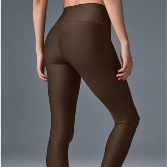 Alo High-Waist Airlift Legging - Espresso Full Seam XXS - Picture 1 of 5